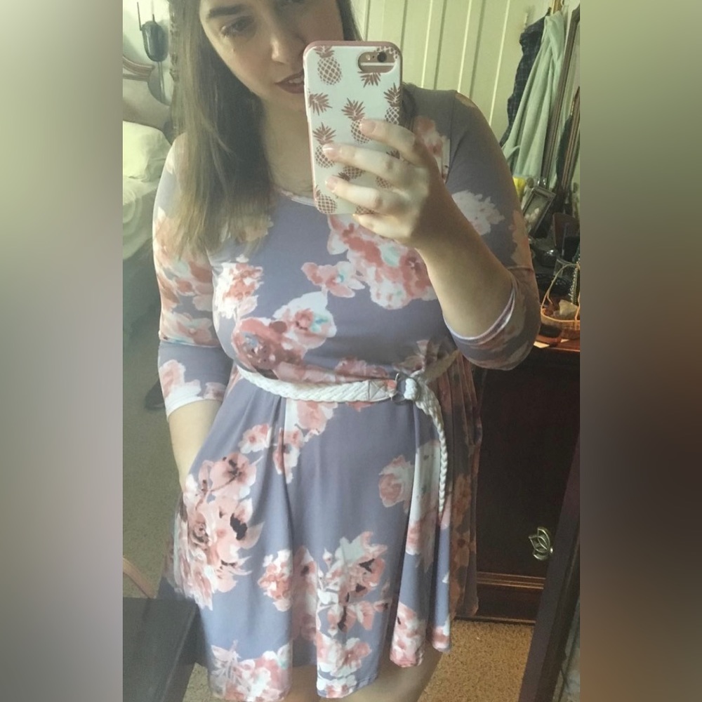 Beautiful MTS Shift style Boutique Dress with Pockets size medium